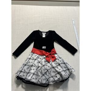 Bonnie Jean  Dress Girls Sz L Black Pre-owned Excellent
